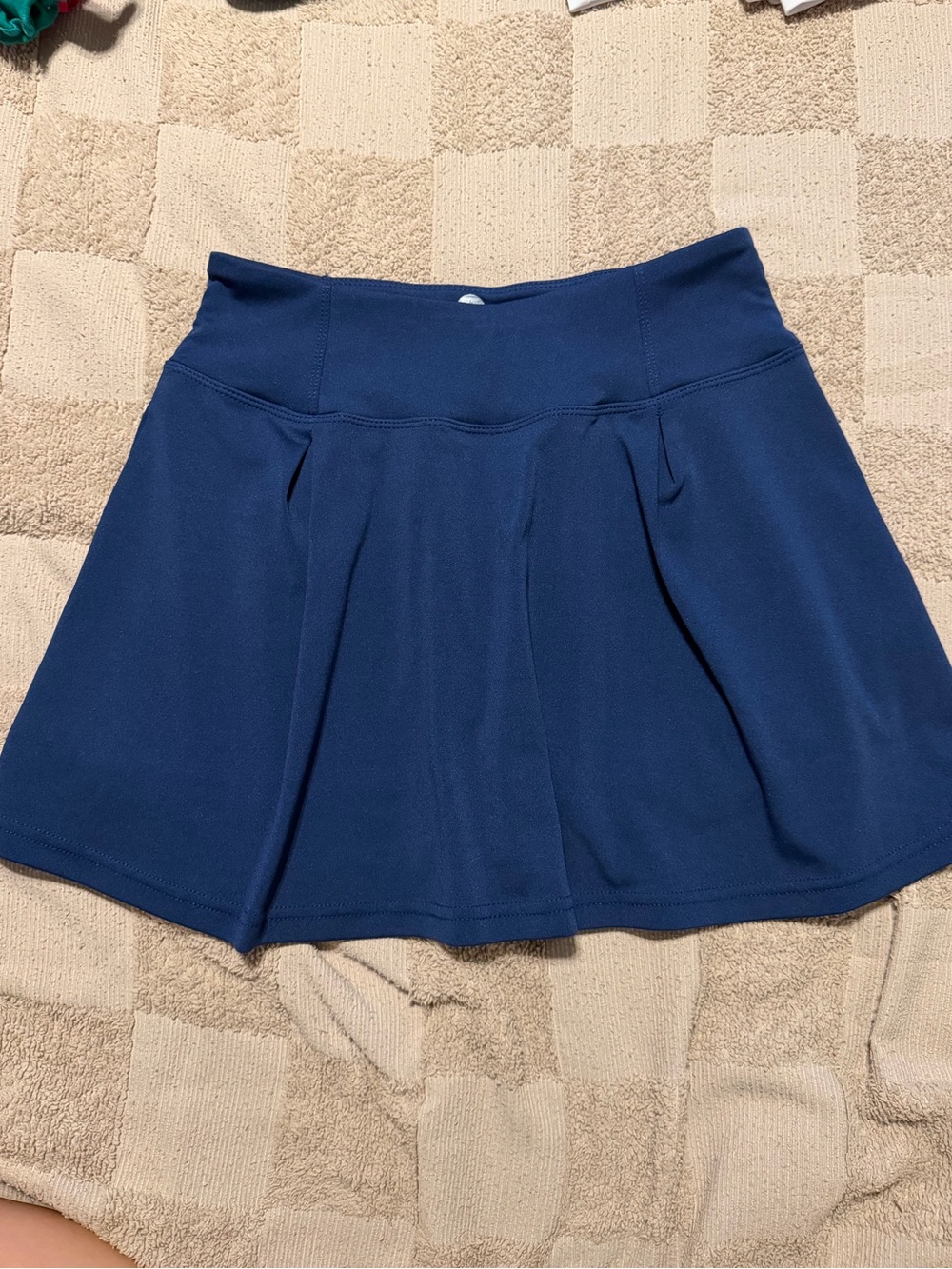 Women's Navy Circle Skirt with Flared Silhouette